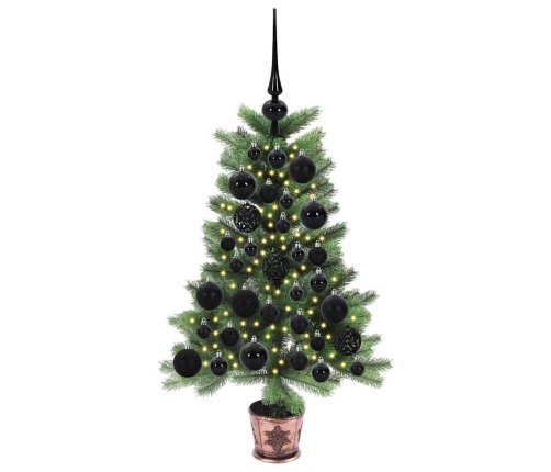 Ziemassvētku Eglīte Su 150 Led Ar Statīvu Zaļa 65 Cm Pe Vidaxl