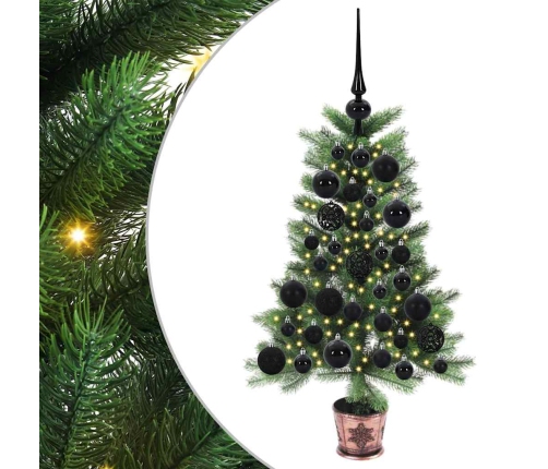 Ziemassvētku Eglīte Su 150 Led Ar Statīvu Zaļa 65 Cm Pe Vidaxl