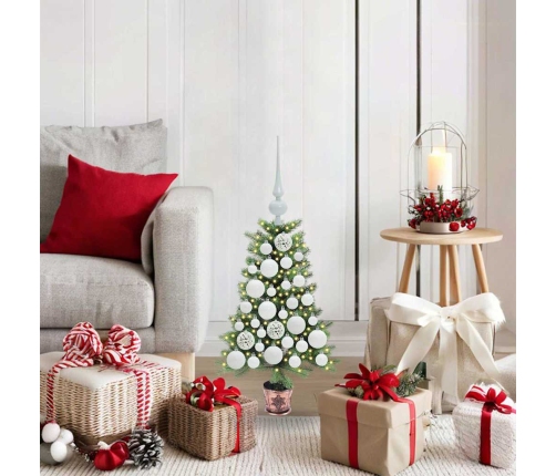 Ziemassvētku Eglīte Su 150 Led Ar Statīvu Zaļa 65 Cm Pe Vidaxl