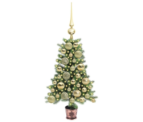 Ziemassvētku Eglīte Su 150 Led Ar Statīvu Zaļa 65 Cm Pe Vidaxl