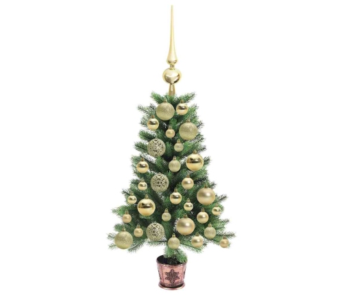 Ziemassvētku Eglīte Su 150 Led Ar Statīvu Zaļa 65 Cm Pe Vidaxl