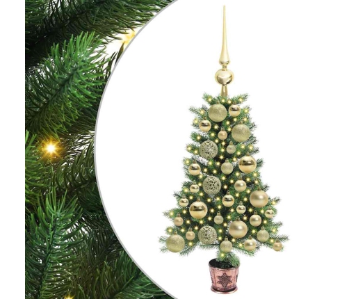 Ziemassvētku Eglīte Su 150 Led Ar Statīvu Zaļa 65 Cm Pe Vidaxl
