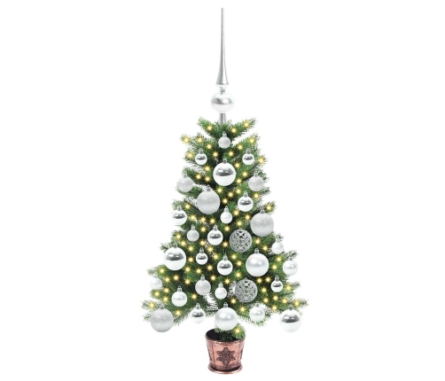 Ziemassvētku Eglīte Su 150 Led Ar Statīvu Zaļa 65 Cm Pe Vidaxl