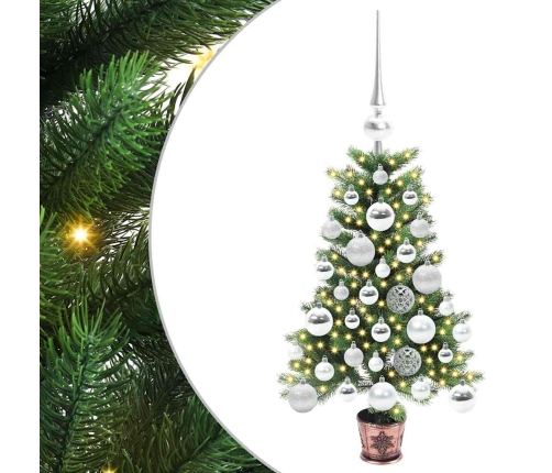 Ziemassvētku Eglīte Su 150 Led Ar Statīvu Zaļa 65 Cm Pe Vidaxl