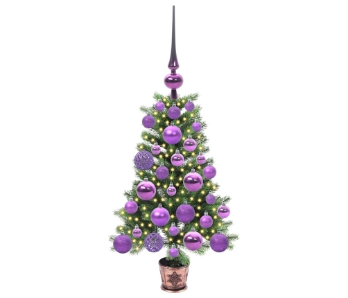 Ziemassvētku Eglīte Su 150 Led Ar Statīvu Zaļa 65 Cm Pe Vidaxl