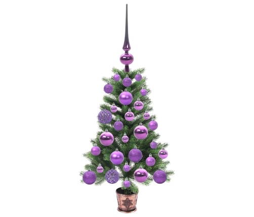 Ziemassvētku Eglīte Su 150 Led Ar Statīvu Zaļa 65 Cm Pe Vidaxl