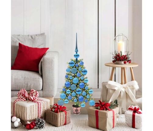 Ziemassvētku Eglīte Su 150 Led Ar Statīvu Zaļa 65 Cm Pe Vidaxl