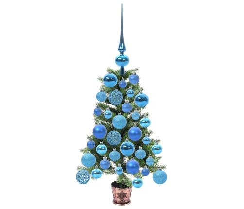 Ziemassvētku Eglīte Su 150 Led Ar Statīvu Zaļa 65 Cm Pe Vidaxl