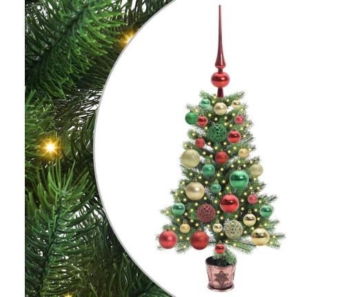 Ziemassvētku Eglīte Su 150 Led Ar Statīvu Zaļa 65 Cm Pe Vidaxl