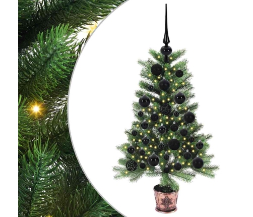 Ziemassvētku Eglīte Su 150 Led Ar Statīvu Zaļa 90 Cm Pe Vidaxl