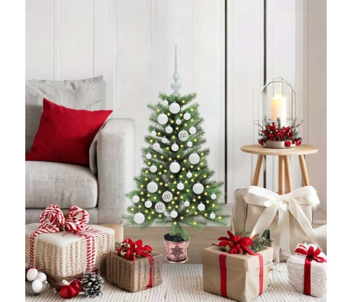 Ziemassvētku Eglīte Su 150 Led Ar Statīvu Zaļa 90 Cm Pe Vidaxl