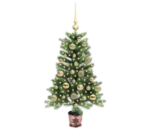 Ziemassvētku Eglīte Su 150 Led Ar Statīvu Zaļa 90 Cm Pe Vidaxl