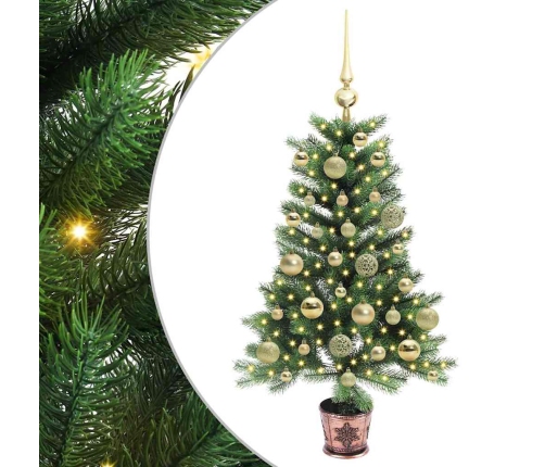 Ziemassvētku Eglīte Su 150 Led Ar Statīvu Zaļa 90 Cm Pe Vidaxl