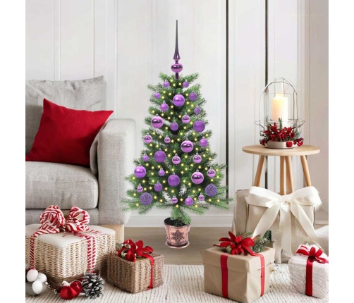 Ziemassvētku Eglīte Su 150 Led Ar Statīvu Zaļa 90 Cm Pe Vidaxl