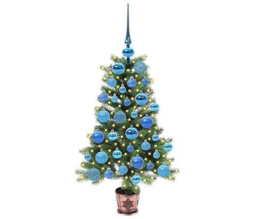 Ziemassvētku Eglīte Su 150 Led Ar Statīvu Zaļa 90 Cm Pe Vidaxl