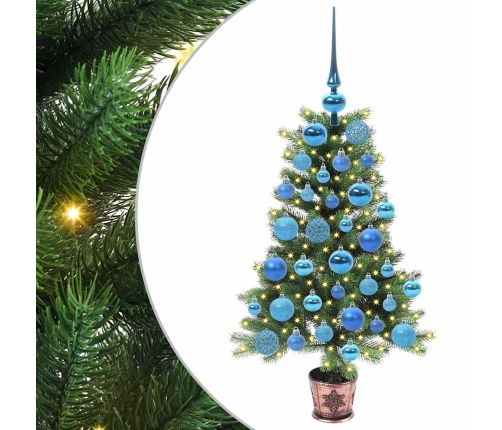 Ziemassvētku Eglīte Su 150 Led Ar Statīvu Zaļa 90 Cm Pe Vidaxl