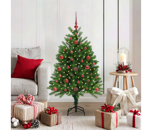 Ziemassvētku Eglīte Su 150 Led Ar Statīvu Zaļa 120 Cm Pe Vidaxl