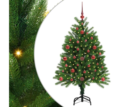 Ziemassvētku Eglīte Su 150 Led Ar Statīvu Zaļa 120 Cm Pe Vidaxl