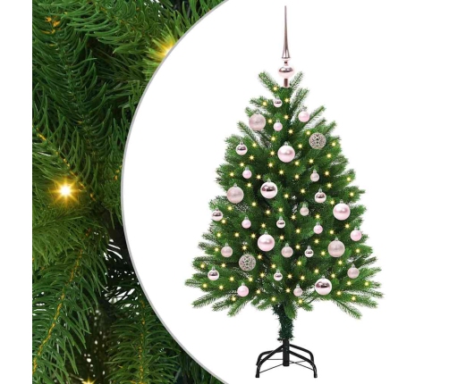 Ziemassvētku Eglīte Su 150 Led Ar Statīvu Zaļa 120 Cm Pe Vidaxl