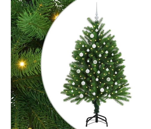 Ziemassvētku Eglīte Su 150 Led Ar Statīvu Zaļa 120 Cm Pe Vidaxl