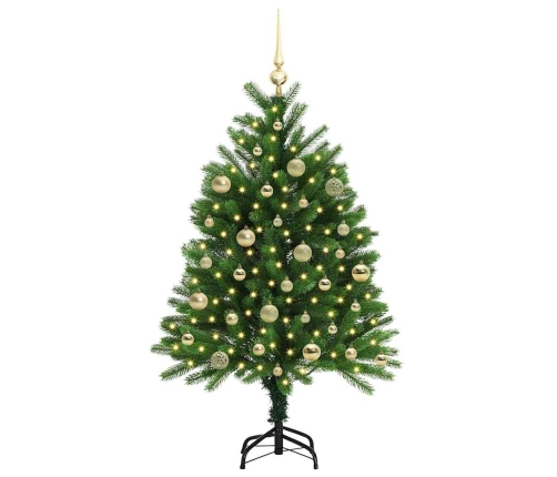 Ziemassvētku Eglīte Su 150 Led Ar Statīvu Zaļa 120 Cm Pe Vidaxl