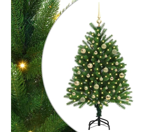 Ziemassvētku Eglīte Su 150 Led Ar Statīvu Zaļa 120 Cm Pe Vidaxl