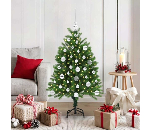 Ziemassvētku Eglīte Su 150 Led Ar Statīvu Zaļa 120 Cm Pe Vidaxl