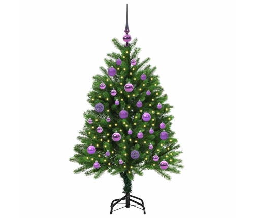 Ziemassvētku Eglīte Su 150 Led Ar Statīvu Zaļa 120 Cm Pe Vidaxl