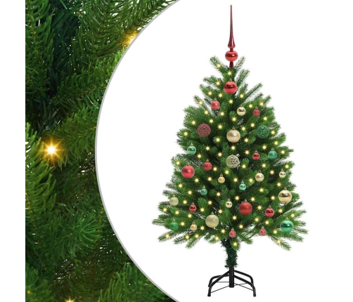 Ziemassvētku Eglīte Su 150 Led Ar Statīvu Zaļa 120 Cm Pe Vidaxl