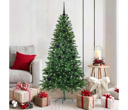 Ziemassvētku Eglīte Su 150 Led Ar Statīvu Zaļa 150 Cm Pe Vidaxl