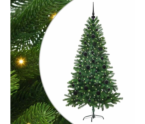 Ziemassvētku Eglīte Su 150 Led Ar Statīvu Zaļa 150 Cm Pe Vidaxl