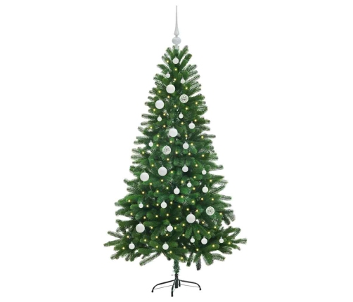 Ziemassvētku Eglīte Su 150 Led Ar Statīvu Zaļa 150 Cm Pe Vidaxl