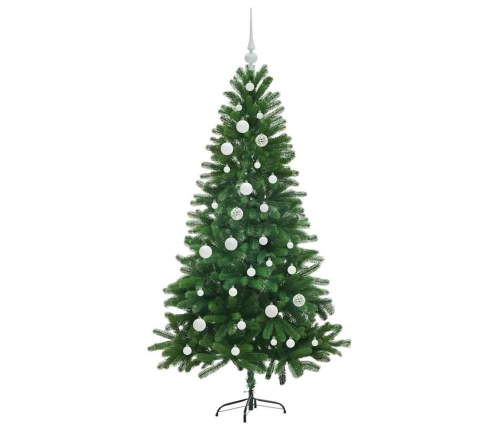 Ziemassvētku Eglīte Su 150 Led Ar Statīvu Zaļa 150 Cm Pe Vidaxl