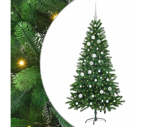 Ziemassvētku Eglīte Su 150 Led Ar Statīvu Zaļa 150 Cm Pe Vidaxl