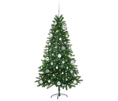 Ziemassvētku Eglīte Su 150 Led Ar Statīvu Zaļa 150 Cm Pe Vidaxl