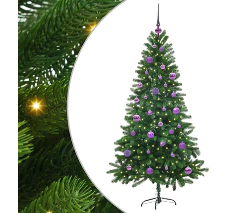 Ziemassvētku Eglīte Su 150 Led Ar Statīvu Zaļa 150 Cm Pe Vidaxl