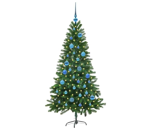 Ziemassvētku Eglīte Su 150 Led Ar Statīvu Zaļa 150 Cm Pe Vidaxl