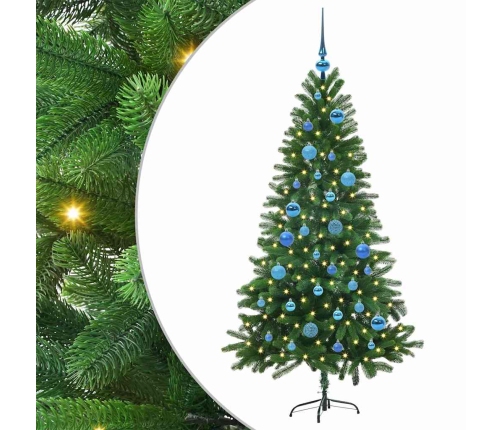 Ziemassvētku Eglīte Su 150 Led Ar Statīvu Zaļa 150 Cm Pe Vidaxl