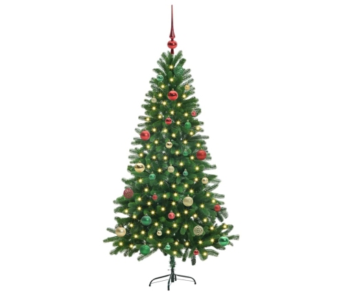 Ziemassvētku Eglīte Su 150 Led Ar Statīvu Zaļa 150 Cm Pe Vidaxl