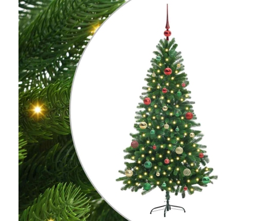 Ziemassvētku Eglīte Su 150 Led Ar Statīvu Zaļa 150 Cm Pe Vidaxl