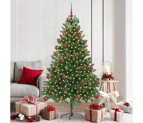 Ziemassvētku Eglīte Su 300 Led Ar Statīvu Zaļa 180 Cm Pe Vidaxl