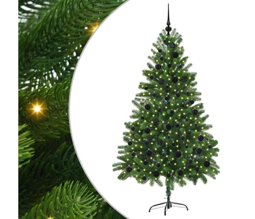 Ziemassvētku Eglīte Su 300 Led Ar Statīvu Zaļa 180 Cm Pe Vidaxl