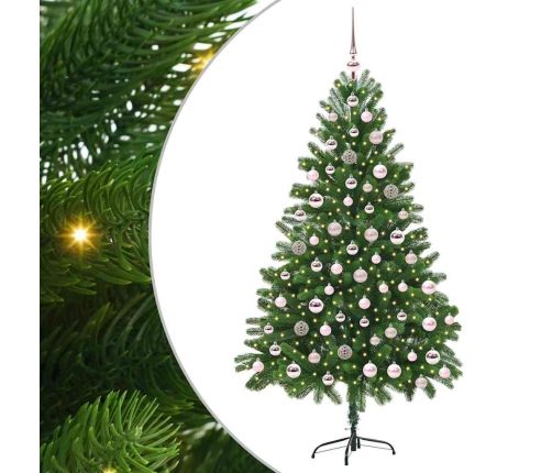 Ziemassvētku Eglīte Su 300 Led Ar Statīvu Zaļa 180 Cm Pe Vidaxl