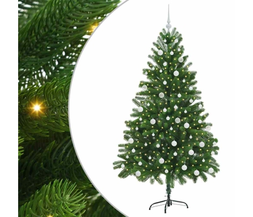 Ziemassvētku Eglīte Su 300 Led Ar Statīvu Zaļa 180 Cm Pe Vidaxl