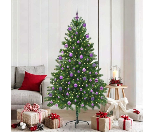 Ziemassvētku Eglīte Su 300 Led Ar Statīvu Zaļa 180 Cm Pe Vidaxl