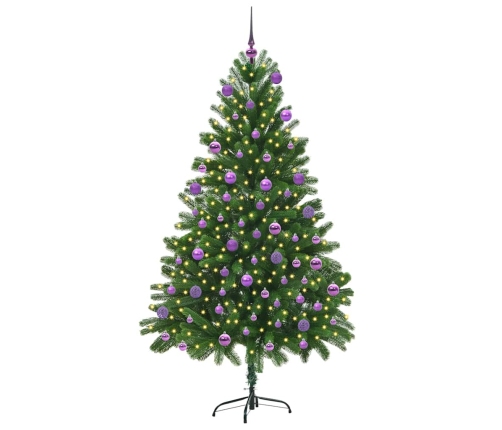 Ziemassvētku Eglīte Su 300 Led Ar Statīvu Zaļa 180 Cm Pe Vidaxl