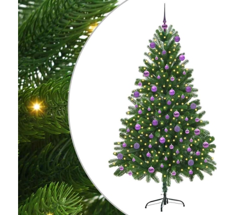 Ziemassvētku Eglīte Su 300 Led Ar Statīvu Zaļa 180 Cm Pe Vidaxl