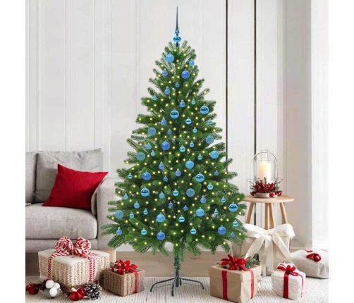 Ziemassvētku Eglīte Su 300 Led Ar Statīvu Zaļa 180 Cm Pe Vidaxl