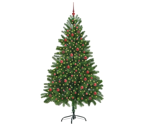 Ziemassvētku Eglīte Su 300 Led Ar Statīvu Zaļa 210 Cm Pe Vidaxl