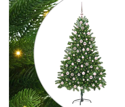 Ziemassvētku Eglīte Su 300 Led Ar Statīvu Zaļa 210 Cm Pe Vidaxl